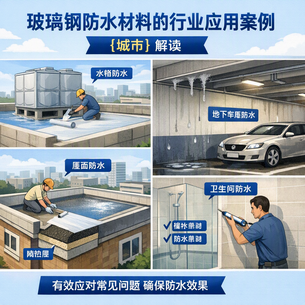 玻璃钢防水材料的行业应用案例，大连解读